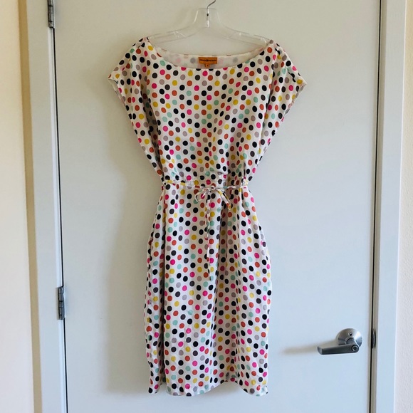 Roberta Roller Rabbit Freymann Polka Dot Silk EUC - Picture 1 of 7